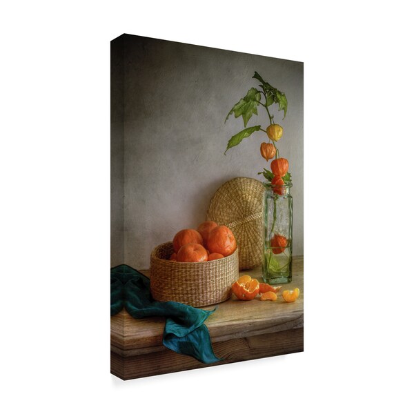 Mandy Disher 'Still Life With Clementines' Canvas Art,16x24